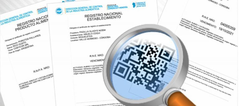Córdoba ya usa código QR para certificación de alimentos y prepara un registro online