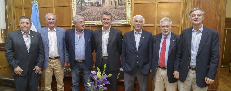 En el día del Campo, Etchevehere recibió a la Comisión de Enlace de Entidades de 2008
