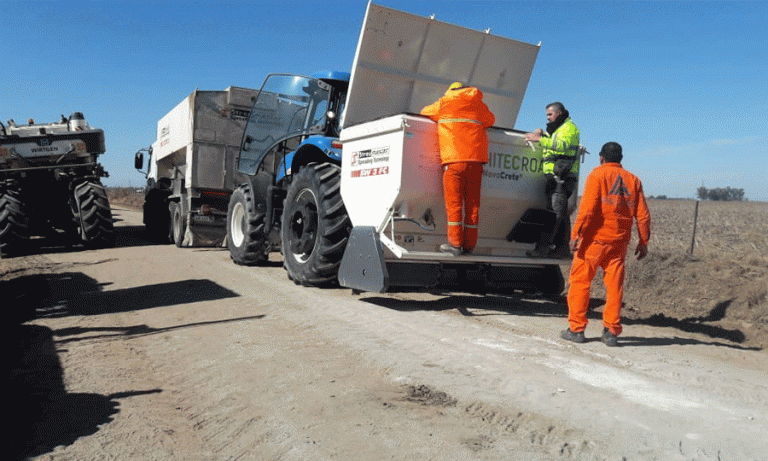 Córdoba prueba tecnología holandesa para caminos rurales