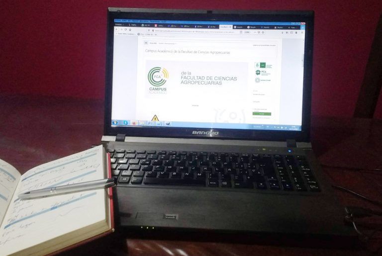 Este miércoles comienzaron las clases en forma virtual en Agronómia de la UNC