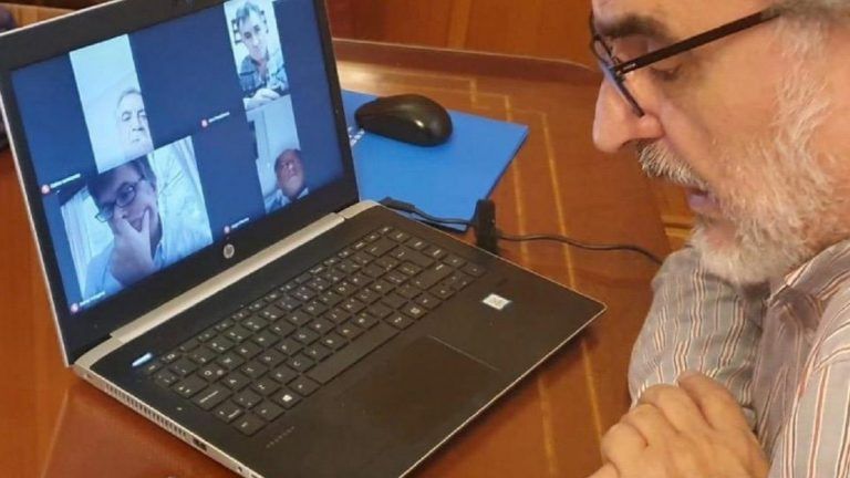 Basterra mantuvo una videoconferencia con la Mesa de Enlace