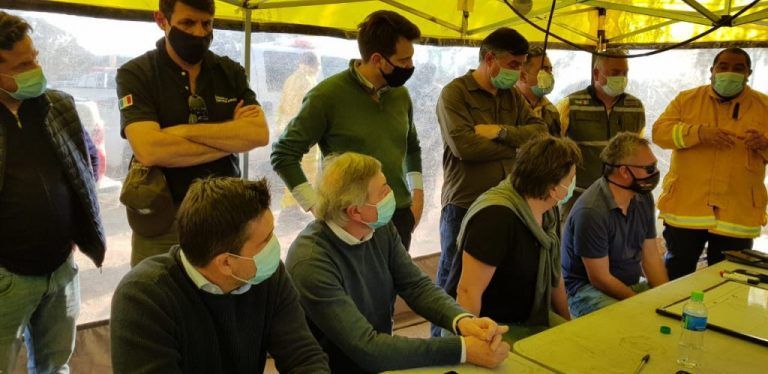 Incendios en las sierras: la Provincia constituye mesa de trabajo
