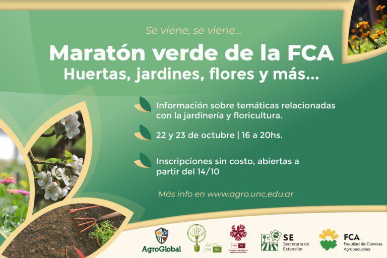 Llega la “maratón verde” de la FCA-UNC