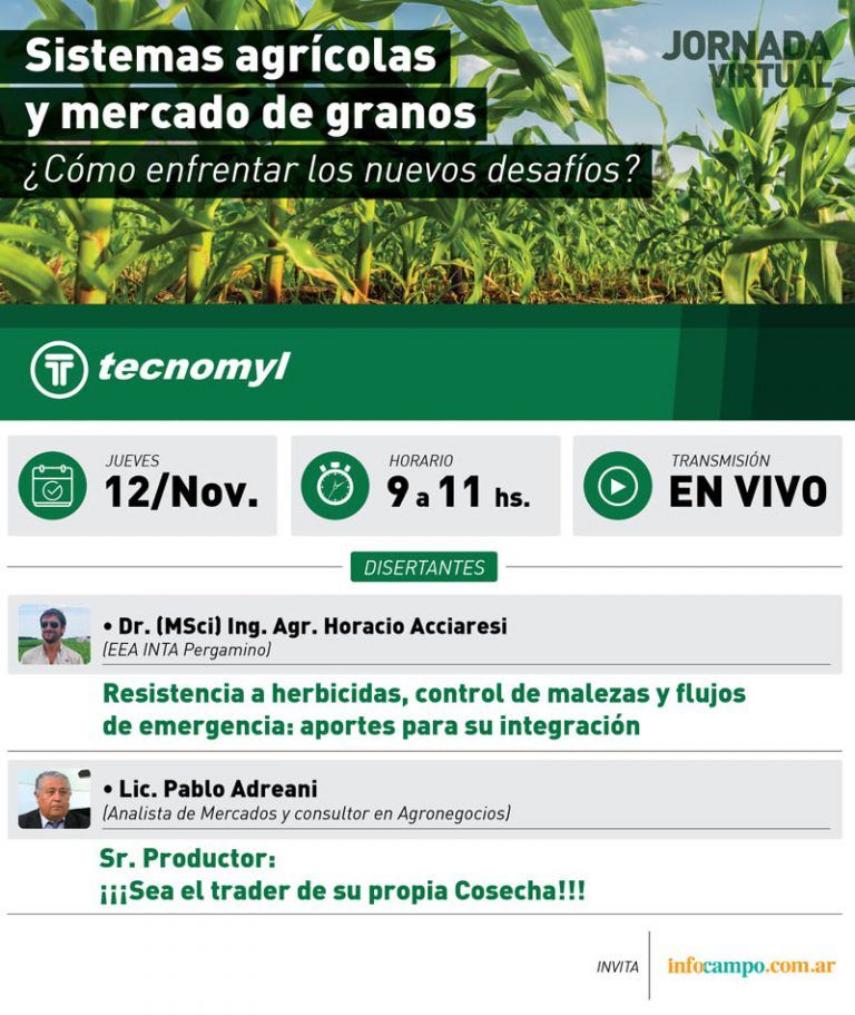 Tecnomyl invita a Jornada de Sistemas Agrícolas y Mercados