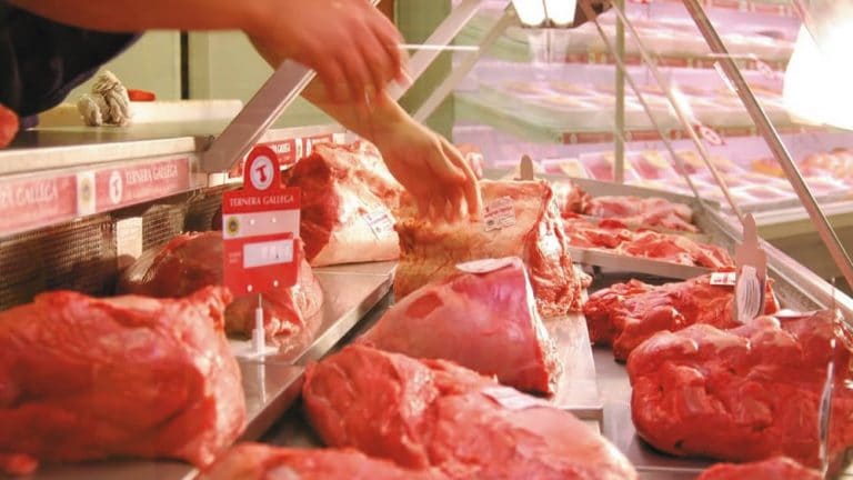 Bajó 10,5% la demanda de carne en el mercado interno