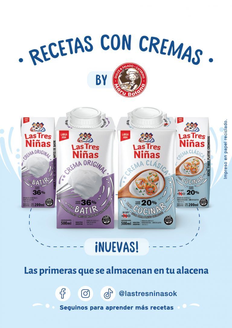 Marca láctea de primera línea lanza cremas de leche para almacenar sin frío