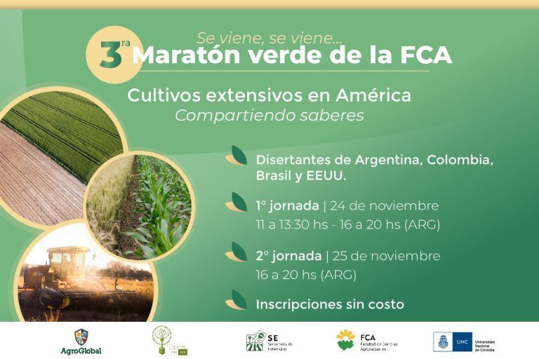 Llega la «Tercera Maratón Verde de la FCA – “Cultivos extensivos en América: compartiendo saberes»