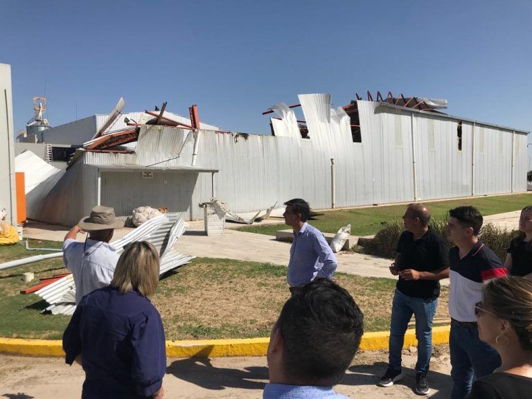 Gabinete Productivo relevó daños tras tornado en Río Primero