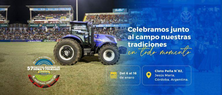 El tractor New Holland en el Festival de Doma y Folclore de Jesús María