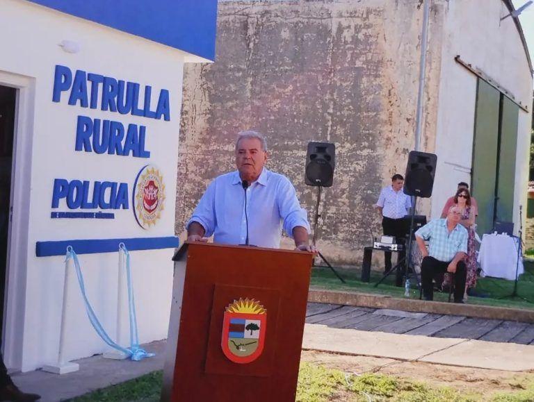 Corralito: Busso inauguró un destacamento rural y entregó una patrulla 0km