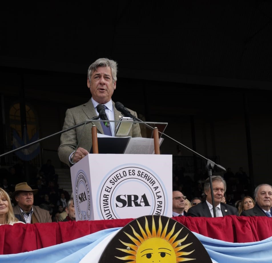 Pino advirtió a la clase política en la Expo de Palermo: «El Campo no será un espectador pasivo»